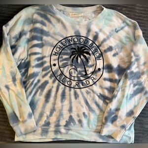Tie-Dye Hollywood Beach Sweatshirt